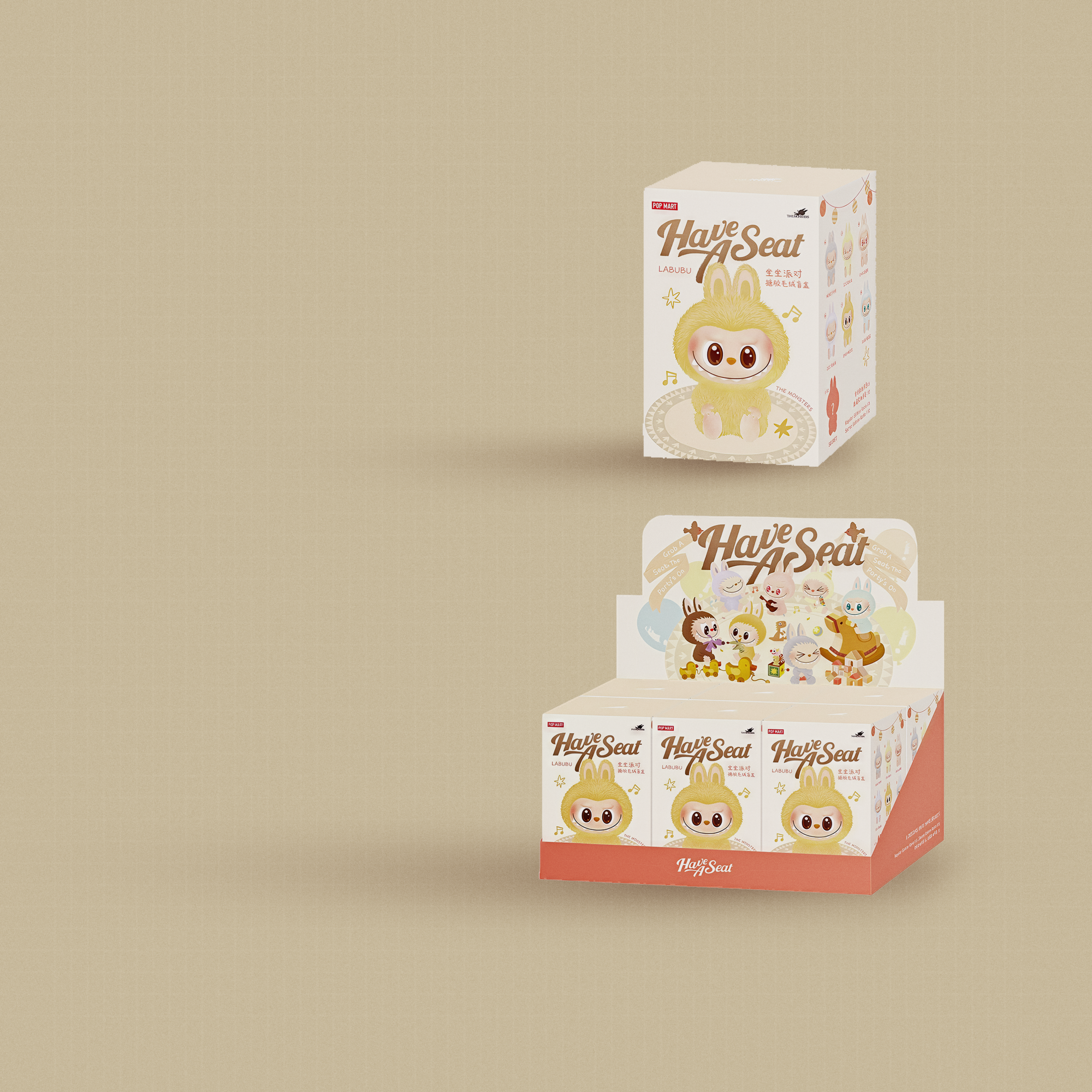 THE MONSTERS - Have a Seat - Vinyl Plush Pendant (Blind Box)