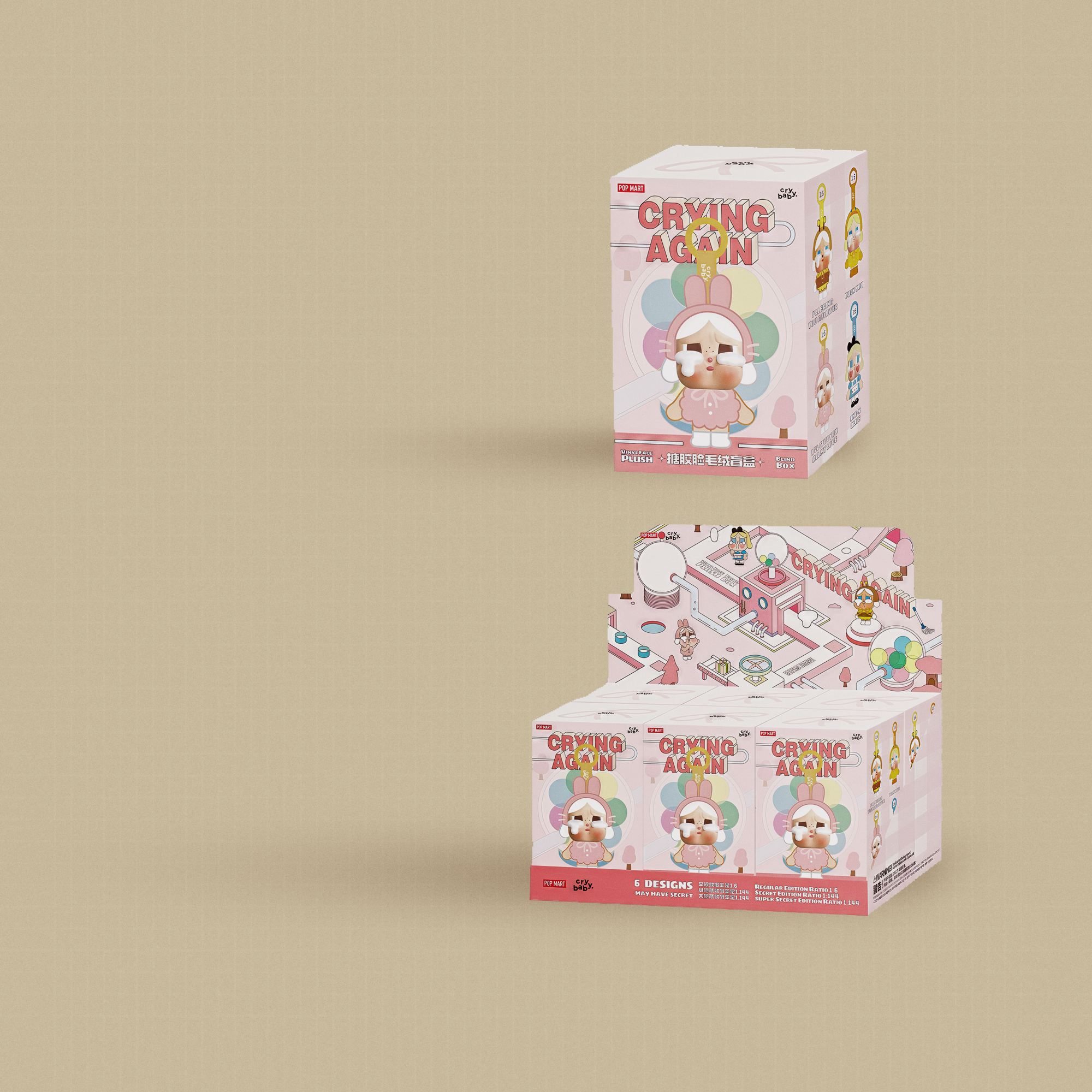 CRYBABY - Crying Again - Vinyl Face Plush (Blind Box)