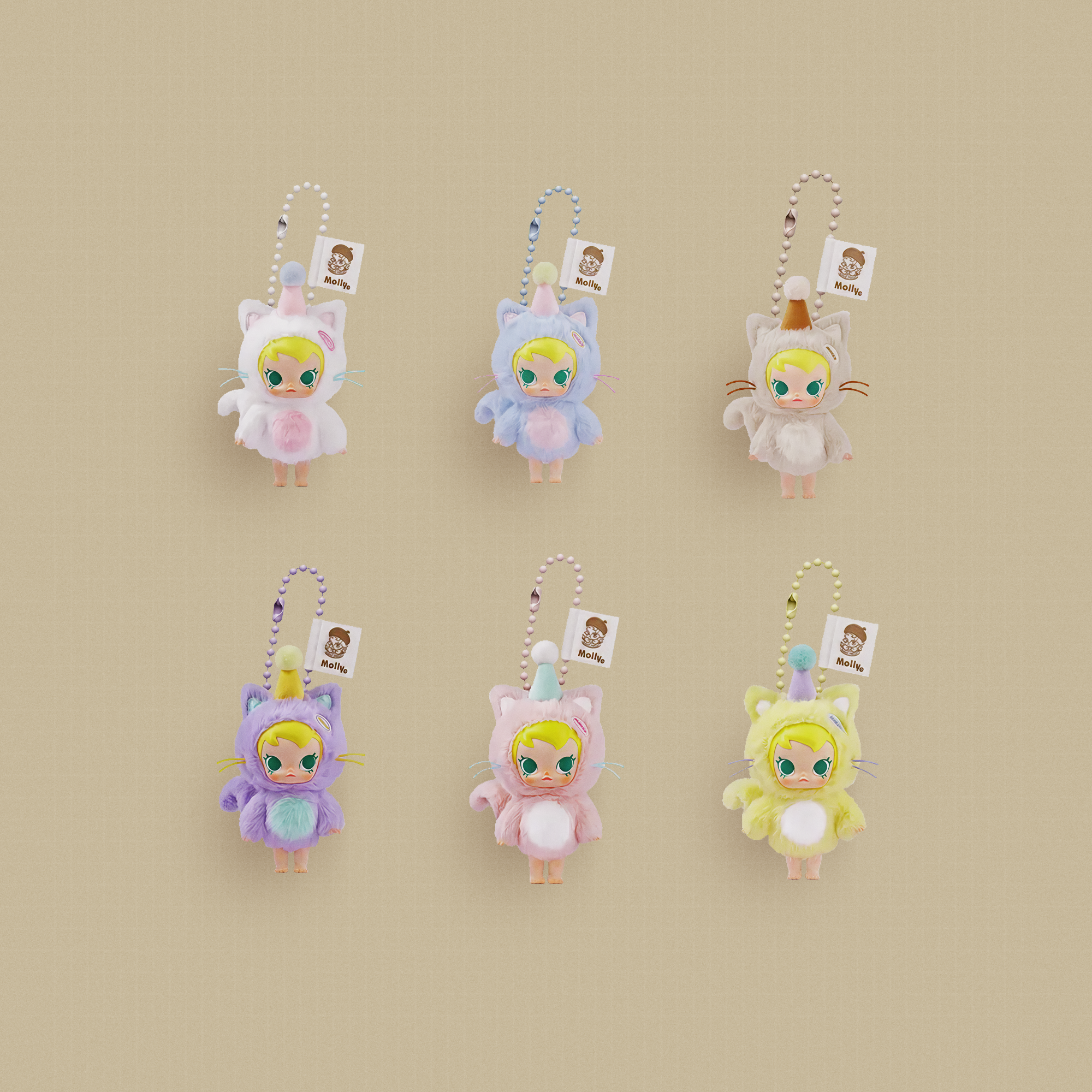 BABY MOLLY POCKET FRIENDS SERIES - Vinyl Plush Pendant (Blind Box)