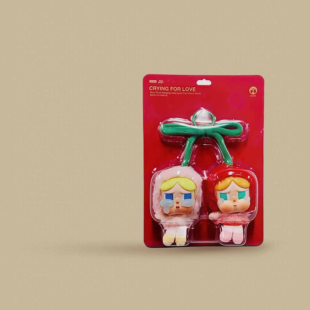 CRYBABY - Crying For Love - Vinyl Plush Hanging Card (Love You Cherry Much)